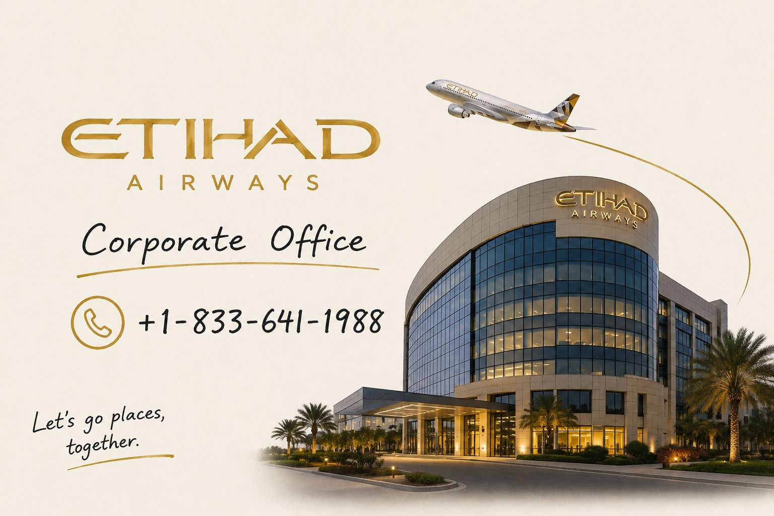 Etihad Airways Corporate Office +1-833-641-1988