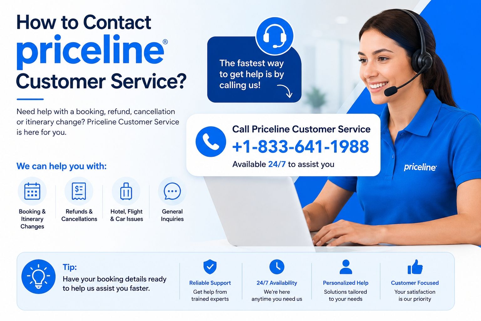 How to Contact Priceline Customer Service? +1-833-641-1988